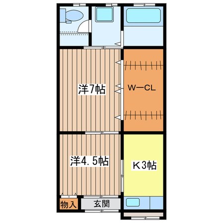 南弘荘の物件間取画像